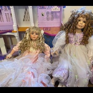 Large porcelain dolls